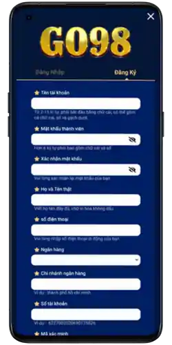 Đăng Ký Tài Khoản GO98 – Bắt Đầu Trải Nghiệm Ngay